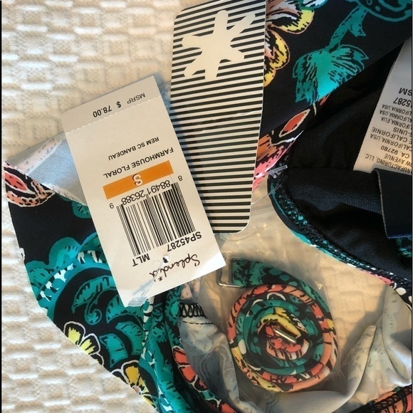 NWT Splendid Farmhouse Floral Swimwear Top - Picture 9 of 16